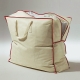Ordnung - Aufbewahrungstasche, 2er-Set, für Bettdecken und Kissen – Farbe BEIGE-ROT Ordnung - Aufbewahrungstasche, 2er-Set, für Bettdecken und Kissen, in Farbe WEISS-BLAU