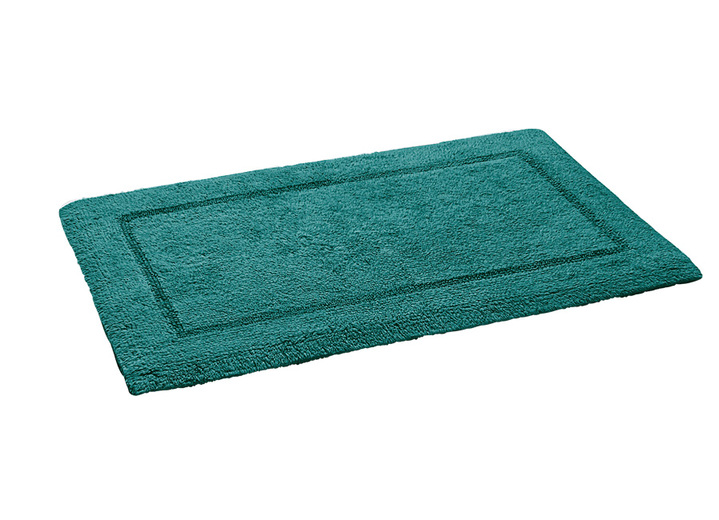 Badgarnituren - Bad-Wendegarnitur aus 100% Baumwolle, in Größe 100 (Vorleger halbrund, 50x 80 cm) bis 110 (Hänge WC Garnitur, 2-teilig), in Farbe WEISS Ansicht 12