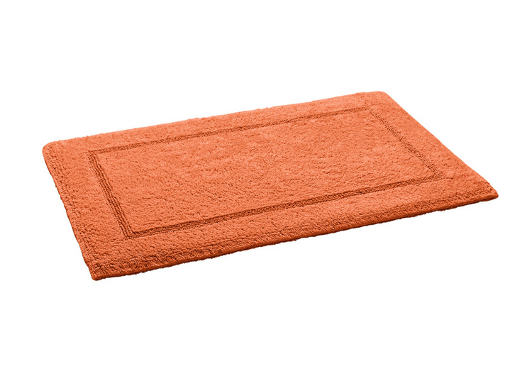 Badgarnituren - Bad-Wendegarnitur aus 100% Baumwolle, in Größe 100 (Vorleger halbrund, 50x 80 cm) bis 110 (Hänge WC Garnitur, 2-teilig), in Farbe DUNKELBLAU Ansicht 13