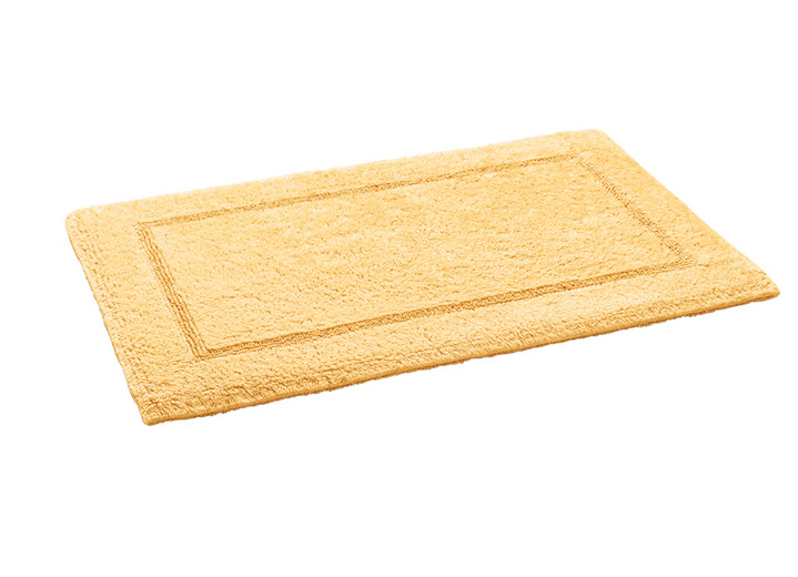 Badgarnituren - Bad-Wendegarnitur aus 100% Baumwolle, in Größe 100 (Vorleger halbrund, 50x 80 cm) bis 110 (Hänge WC Garnitur, 2-teilig), in Farbe WEISS Ansicht 17