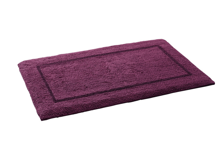 Badgarnituren - Bad-Wendegarnitur aus 100% Baumwolle, in Größe 100 (Vorleger halbrund, 50x 80 cm) bis 110 (Hänge WC Garnitur, 2-teilig), in Farbe WEISS Ansicht 10