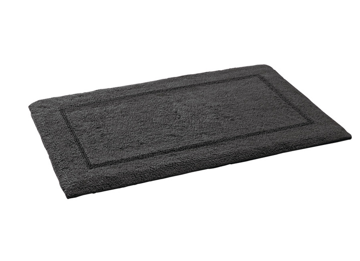 Badgarnituren - Bad-Wendegarnitur aus 100% Baumwolle, in Größe 100 (Vorleger halbrund, 50x 80 cm) bis 110 (Hänge WC Garnitur, 2-teilig), in Farbe WEISS Ansicht 11