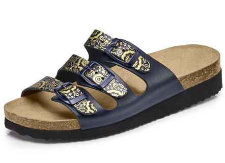 Klassische Damen-Pantoletten, mit verstellbaren Spangen