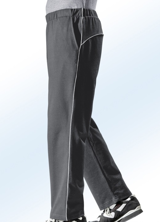 Freizeithosen - Freizeithose mit Zierpaspeln, in Größe 023 bis 062, in Farbe MARINE Ansicht 3