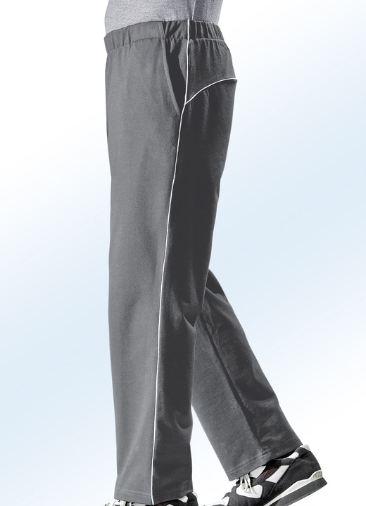 Freizeithosen - Freizeithose mit Zierpaspeln, in Größe 023 bis 062, in Farbe MARINE Ansicht 4