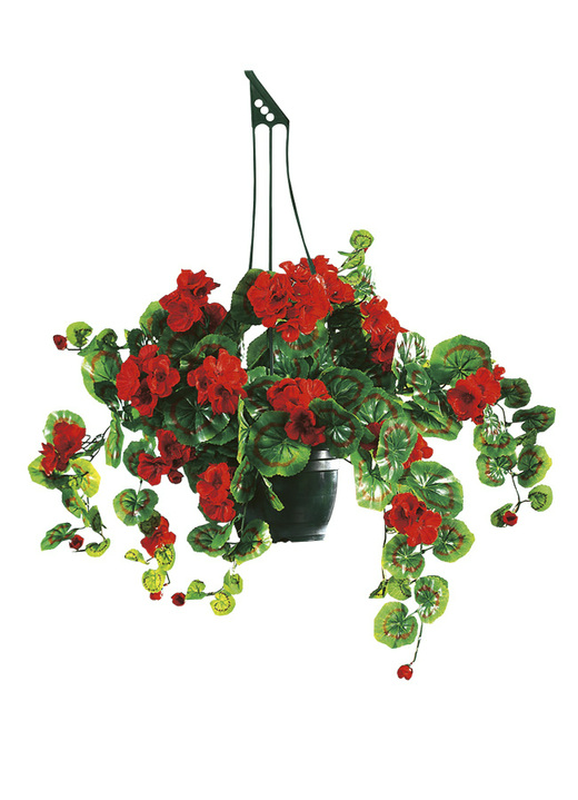 Garten - Geranien-Hängeampel mit täuschend echt wirkenden Geranien, in Farbe PINK Ansicht 3