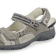 Sandaletten & Pantoletten - Waldläufer, sportliche Damen-Sandalen, Weite H, mit herausnehmbarem Fußbett – Farbe GRAFIT-HELLGRAU – Ansicht 2 Sandaletten & Pantoletten - Waldläufer, sportliche Damen-Sandalen, Weite H, mit herausnehmbarem Fußbett, in Größe 4 1/2 bis 9, in Farbe WEISS-BLAU-ROT – Farbe GRAFIT-HELLGRAU – Ansicht 2