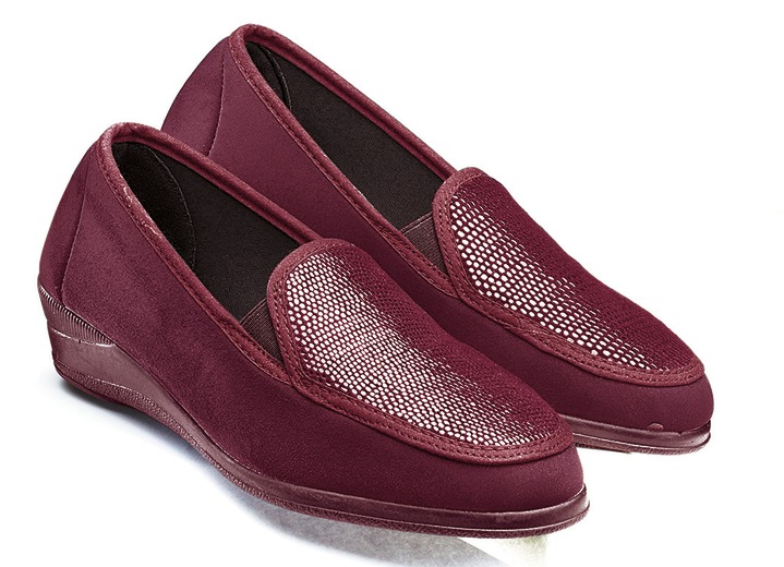 Slipper & Schnürschuhe - Mokassin in eleganter Krokooptik, in Größe 036 bis 042, in Farbe SCHWARZ Ansicht 3