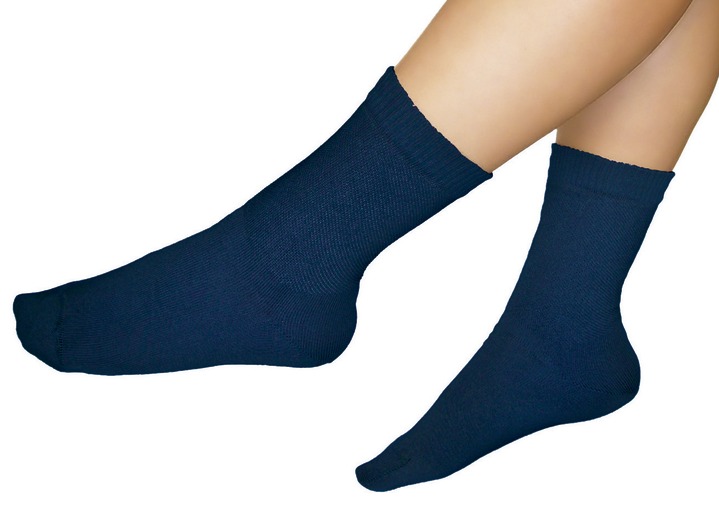 Gesunder Fuß - Diabetiker-Socken, 3-er Pack, in Größe Gr. 1 (35-37) bis Gr. 4 (44-46), in Farbe MARINE Ansicht 3