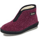 Hausschuhe - Atmungsaktive Damen-Hausschuhe, mit Reißverschluss, in Größe 036 bis 043, in Farbe BORDEAUX-SCHWARZ – Farbe BORDEAUX-SCHWARZ – Ansicht 1