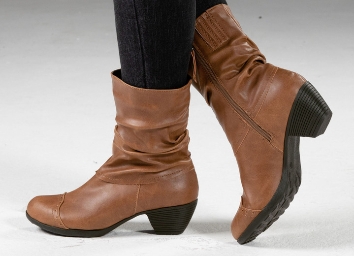 Stiefel & Stiefeletten - Andrea Conti, modische Damen-Stiefeletten, Winterschuhe, mit Reißverschluss Ansicht 6 Stiefel & Stiefeletten - Andrea Conti, modische Damen-Stiefeletten, Winterschuhe, mit Reißverschluss, in Größe 036 bis 042, in Farbe SCHWARZ Ansicht 6