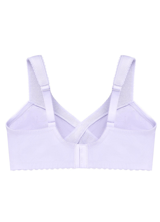Damenwäsche -  Glamorise Stütz-BH mit Stickereispitze, in Größe 080 bis 130, in Cup H, in Farbe FLIEDER Ansicht 5