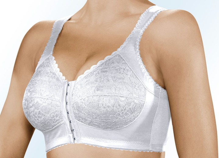 Soft-BH - BH mit praktischem Vorderverschluss, in Größe 080 bis 125, in Cup B, in Farbe MARINE Ansicht 3