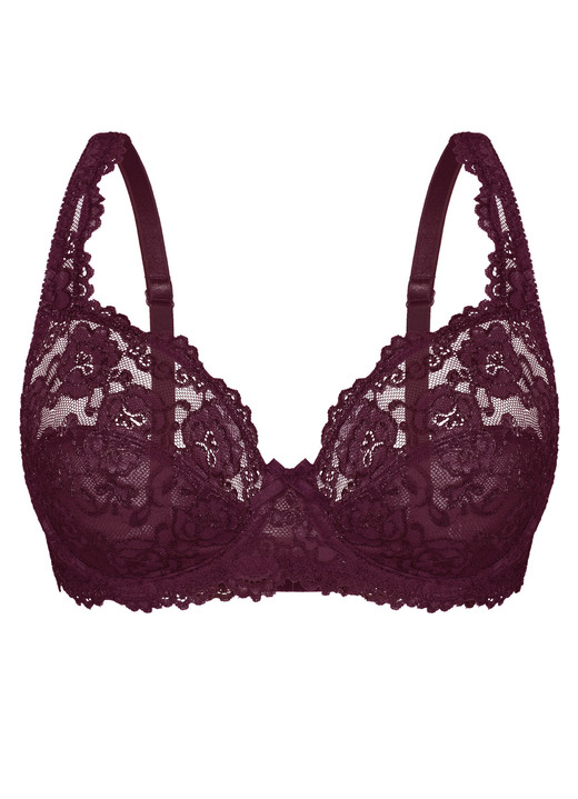 BH mit Spitze - Sassa Zweierpack Bügel-BH aus Elastikspitze, in Größe 075 bis 100, in Cup C, in Farbe 1X ZARTAPRICOT, 1X SCHWARZ Ansicht 24