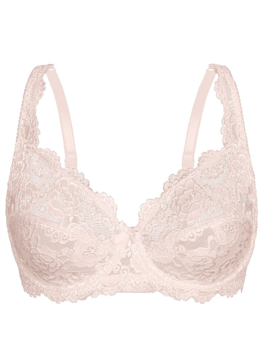 BH mit Spitze - Sassa Zweierpack Bügel-BH aus Elastikspitze, in Größe 075 bis 100, in Cup C, in Farbe 1X ZARTAPRICOT, 1X SCHWARZ Ansicht 19