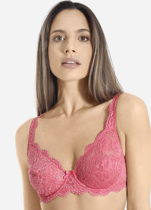 BH mit Spitze - Sassa Zweierpack Bügel-BH aus Elastikspitze, in Größe 075 bis 100, in Cup B, in Farbe 1X KROKUS, 1X PUDER Ansicht 17