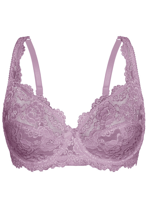 BH mit Spitze - Sassa Zweierpack Bügel-BH aus Elastikspitze, in Größe 075 bis 100, in Cup B, in Farbe 1X KROKUS, 1X PUDER Ansicht 3