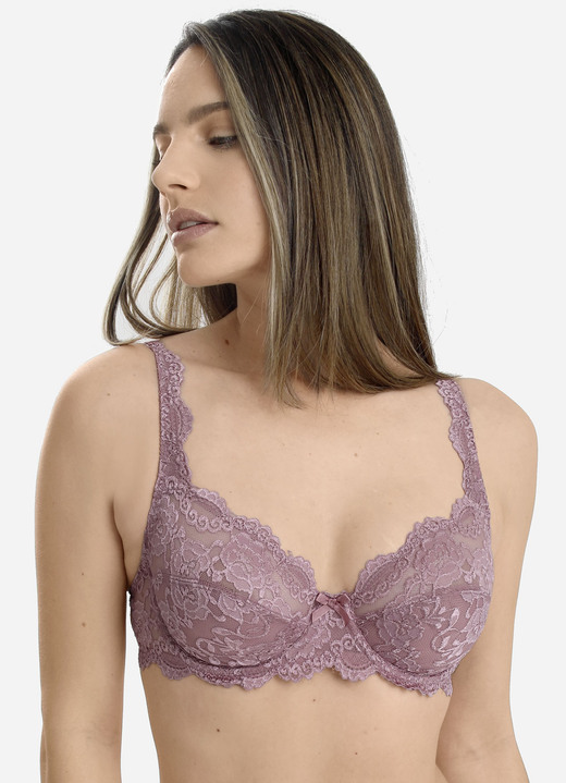 Damenwäsche - Sassa Zweierpack Bügel-BH aus Elastikspitze, in Größe 075 bis 100, in Cup B, in Farbe 1X ALTROSÉ, 1X WEISS Ansicht 1