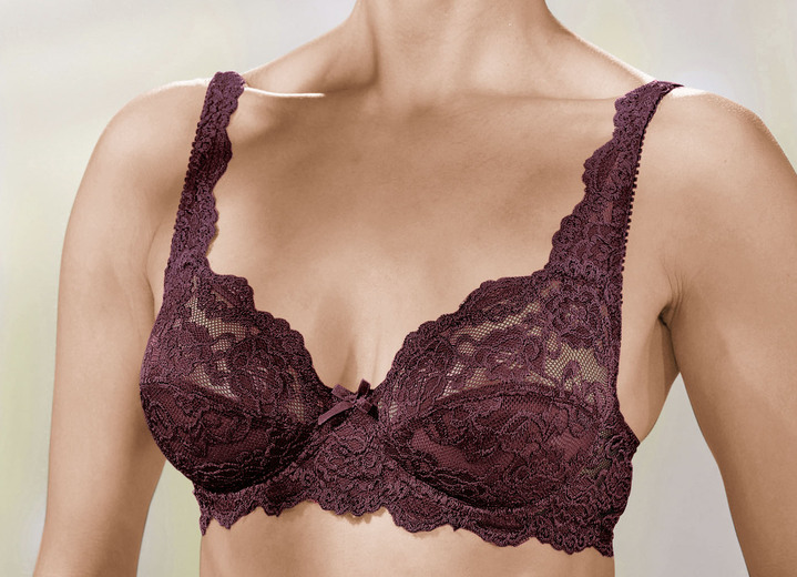 BH mit Spitze - Sassa Zweierpack Bügel-BH aus Elastikspitze, in Größe 075 bis 100, in Cup B, in Farbe 1X KROKUS, 1X PUDER Ansicht 22