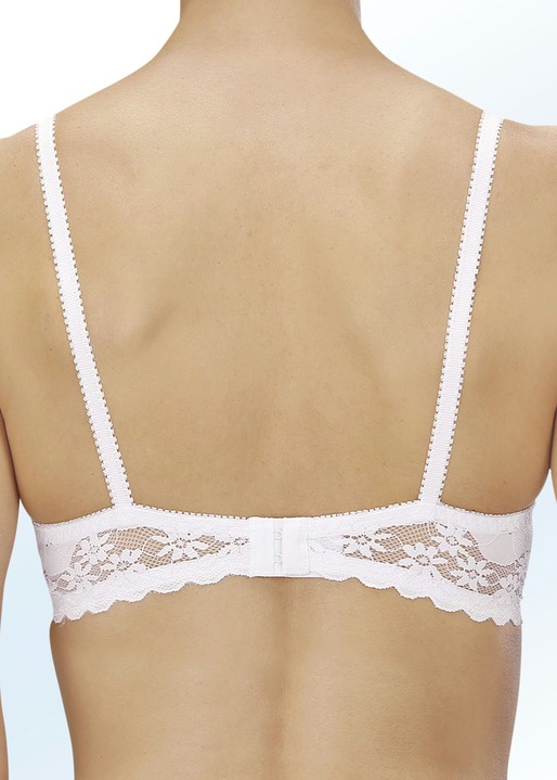 BH mit Spitze - Naturana Zweierpack Bügel-BH, in Größe 070 bis 090, in Cup C, in Farbe 2X WEISS Ansicht 4