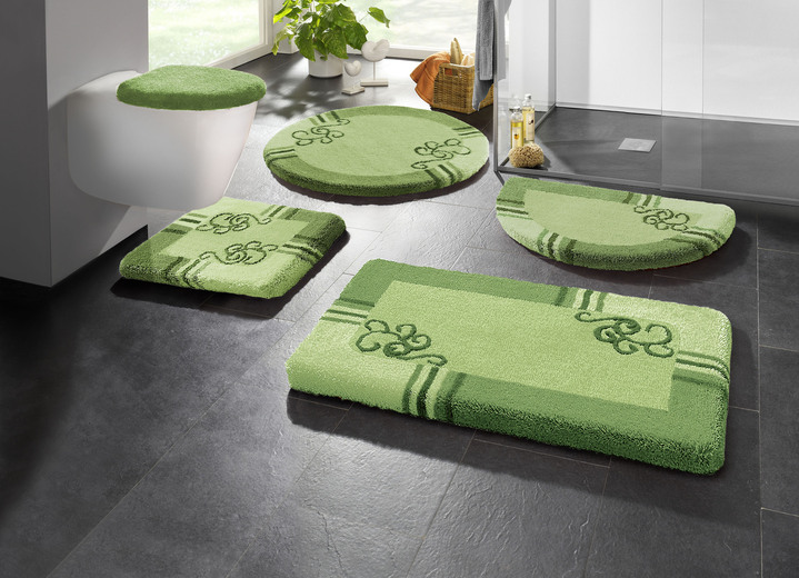 Badgarnituren - Badgarnitur von Kleine Wolke, in Größe 100 (Vorleger halbrund, 50/ 80 cm) bis 112 (Deckelbezug mit Kordel, 47/ 50 cm), in Farbe RUBIN Ansicht 7