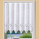 Kurzgardinen - Hochwertiger Kurzstore mit Plauener Stickerei – Farbe WEISS – Ansicht 1 Kurzgardinen - Hochwertiger Kurzstore mit Plauener Stickerei, in Größe 790 (45x148 cm) bis 894 (100x150 cm), in Farbe WEISS – Farbe WEISS – Ansicht 1