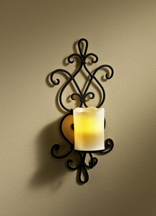 Wandkerzenhalter aus Eisen