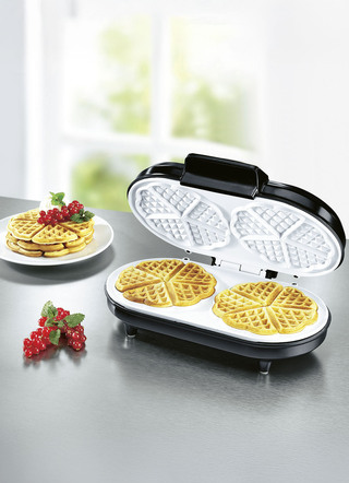 Küchengeräte - Keramik-Doppel-Waffeleisen, in Farbe SCHWARZ