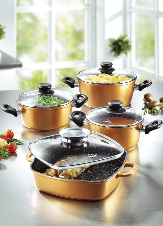 Töpfe & Pfannen - Stoneline – Topf-Set, 10-teilig: Eine Anschaffung fürs Leben, in Farbe ANTHRAZIT Ansicht 4