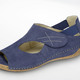 Sandaletten & Pantoletten - Waldläufer, bequeme Damen-Sandalen, Weite H, mit herausnehmbarem Fußbett, in Größe 4 1/2 bis 9, in Farbe JEANS
