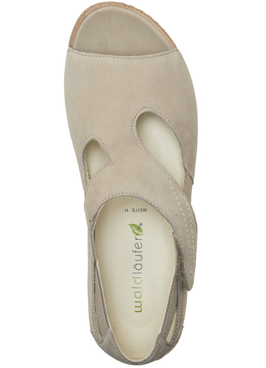 Sandaletten & Pantoletten - Waldläufer Sandale aus edlem Rind-Nubukleder, in Größe 4 1/2 bis 9, in Farbe SAND Ansicht 3