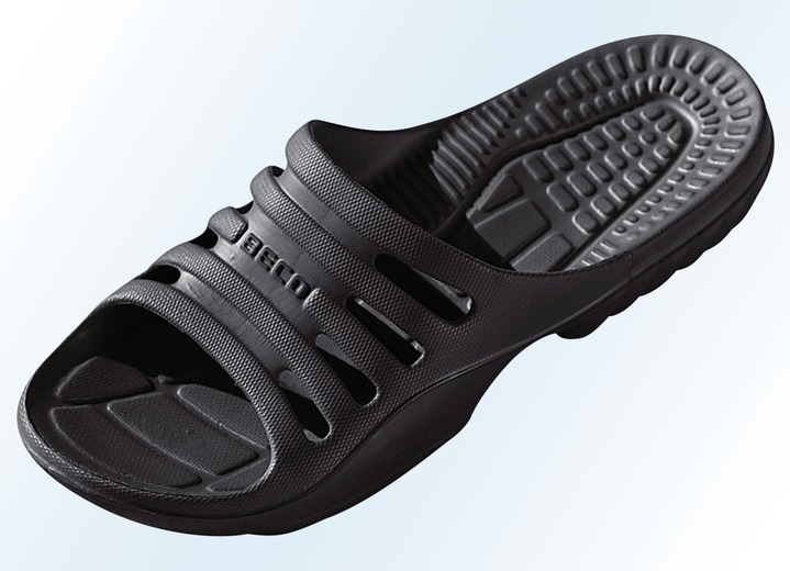 Accessoires - Badeschuhe mit Massage-Fußbett, in Größe 036 bis 046, in Farbe KIWI Ansicht 5