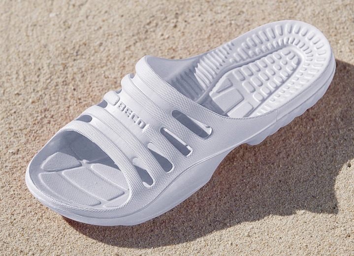 Accessoires - Badeschuhe mit Massage-Fußbett, in Größe 036 bis 046, in Farbe KIWI Ansicht 3