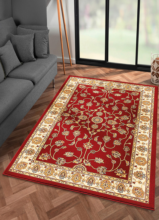 Teppiche - Brücken und Teppiche mit feinen floralen Details, in Größe 111 (Brücke, 60x105 cm) bis 288 (Teppich, 240x330 cm), in Farbe ROT Ansicht 1