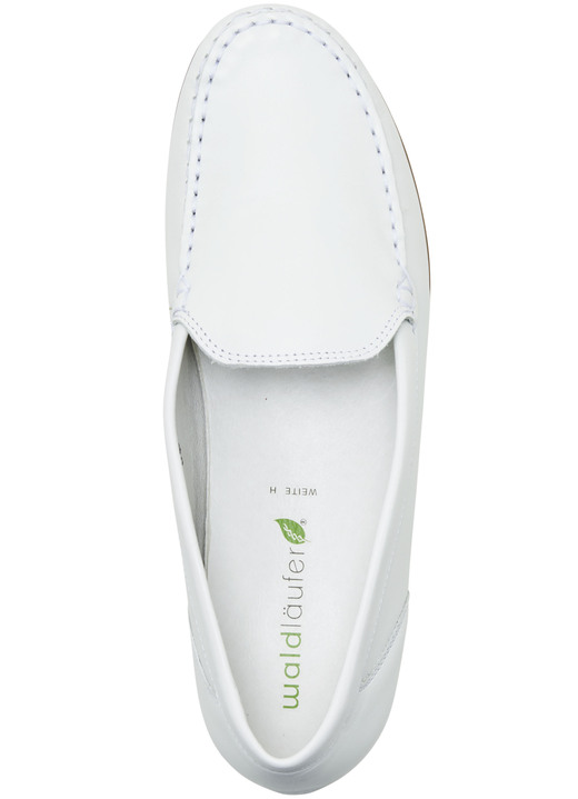 Slipper & Schnürschuhe - Waldläufer Mokassin-Slipper aus edlem Rind-Nappaleder, in Größe 4 1/2 bis 9, in Farbe ALTSILBER Ansicht 3