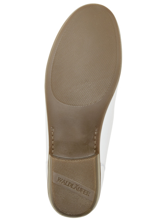 Slipper & Schnürschuhe - Waldläufer Mokassin-Slipper aus edlem Rind-Nappaleder, in Größe 4 1/2 bis 9, in Farbe WEISS Ansicht 3