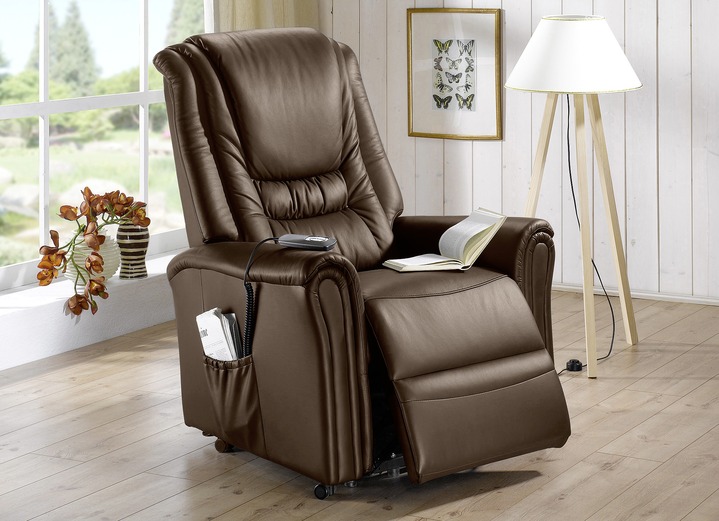 TV-Sessel / Relax-Sessel - TV-Sessel mit elektrischer Aufstehhilfe, in Farbe DUNKELBRAUN Ansicht 1