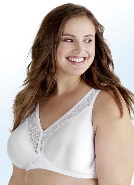 Damen - Swegmark of Sweden Zweierpack BH mit Spitzeneinsätzen, in Größe 075 bis 115, in Cup B, in Farbe 1X WEISS, 1X ANTHRAZIT Ansicht 4