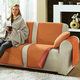 Sessel- & Sofaüberwürfe - Sessel-,Couch- und Armlehnenschoner mit Veloursbandeinfassung – Farbe TERRA Sessel- & Sofaüberwürfe - Sessel-,Couch- und Armlehnenschoner mit Veloursbandeinfassung, in Größe 102 (Sesselschoner, 50x200 cm) bis 900 (2x 50x200 cm + 2x 50x75 cm), in Farbe SAND