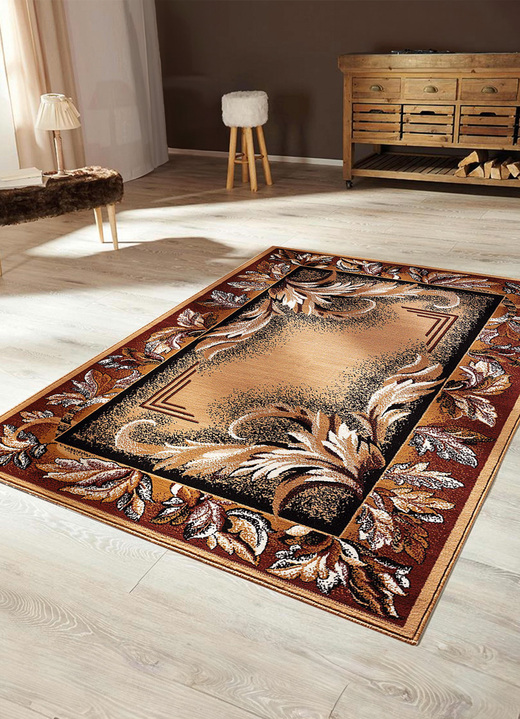 Teppiche - Brücken, Teppiche und Bettumrandung mit floralem Dessin, in Größe 103 (Brücke, 60x 90 cm) bis 315 (Bettumrandung, 3-teilig), in Farbe BEIGE BORDÜRE Ansicht 1