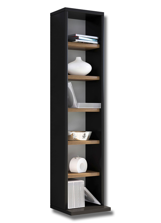 Möbel - Beliebig erweiterbares Standregal, in Farbe SCHWARZ, in Ausführung Standregal, klein Ansicht 6