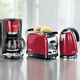 Küchengeräte-Serien - Frühstücksserie aus hochwertigem lackiertem Edelstahl, in Farbe ROT, in Ausführung Wasserkocher