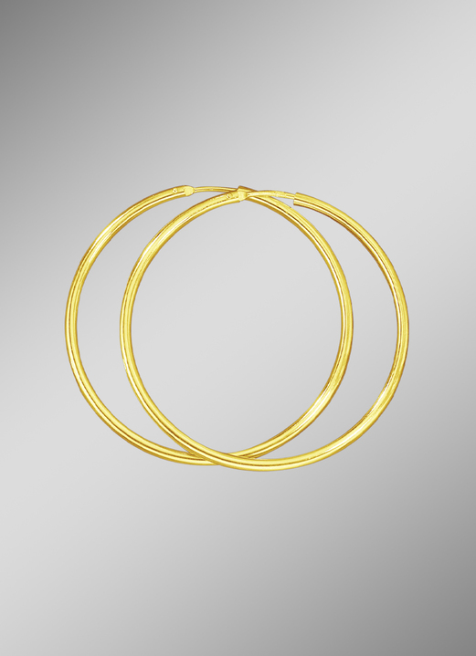 Ohrschmuck - Klassische Creolen in herrlichem Design, in Farbe , in Ausführung Ø 20 mm Ansicht 8