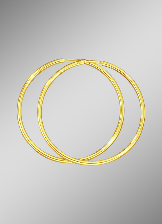 Ohrschmuck - Klassische Creolen in herrlichem Design, in Farbe , in Ausführung Ø 20 mm Ansicht 6