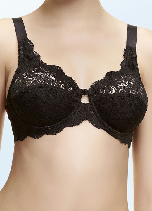 BH mit Spitze - Susa Bügel-BH mit zauberhafter Elastikspitze, in Größe 075 bis 110, in Cup B, in Farbe ZARTAPRICOT Ansicht 12