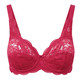 BH mit Spitze - Susa Bügel-BH mit zauberhafter Elastikspitze, in Größe 075 bis 110, in Cup E, in Farbe WEISS – Farbe ROT – Ansicht 6
