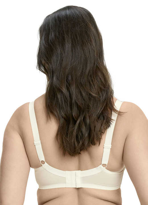 BH mit Spitze - Susa Bügel-BH mit zauberhafter Elastikspitze, in Größe 075 bis 110, in Cup E, in Farbe WEISS Ansicht 34