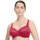 BH mit Spitze - Susa Bügel-BH mit zauberhafter Elastikspitze, in Größe 075 bis 110, in Cup E, in Farbe WEISS – Farbe ROT – Ansicht 5