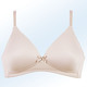 T-Shirt BH - Naturana Zweierpack BH mit gepolsterten Cups, in Größe 075 bis 095, in Cup B, in Farbe 1X BROMBEER, 1X WEISS – Farbe 1X WEISS, 1X PUDER – Ansicht 3
