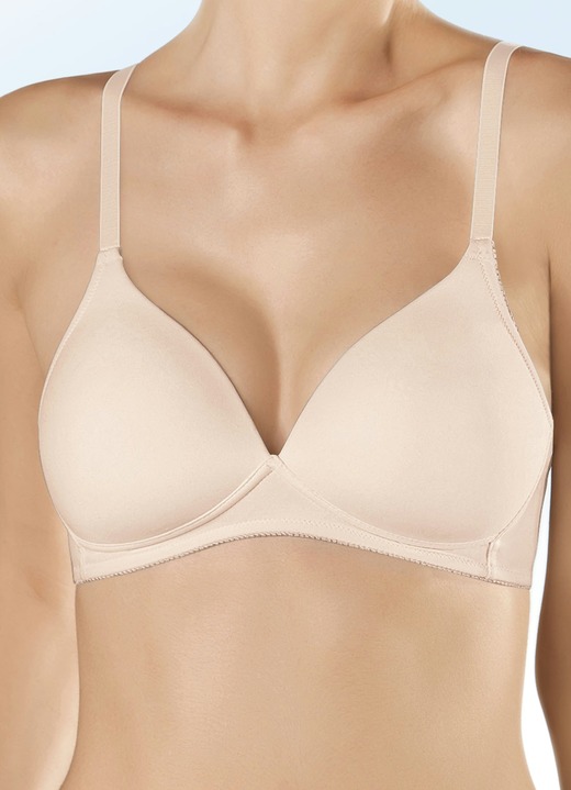 T-Shirt BH - Naturana Zweierpack BH mit gepolsterten Cups, in Größe 075 bis 095, in Cup A, in Farbe 2X WEISS Ansicht 5